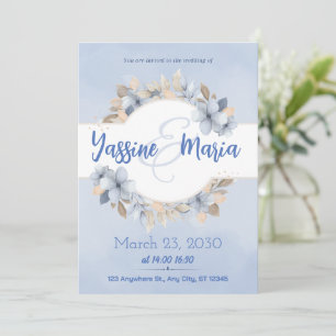 Hochzeitseinladungskarte Save the Date Hochzeit 