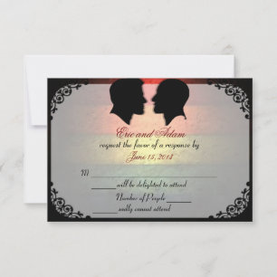 Hochzeitseinladungskarten für schwule Paare IV - B RSVP Karte