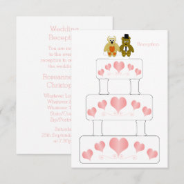 Hochzeitsempfang Begleitkarte