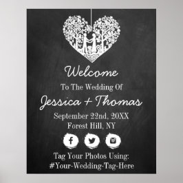 Hochzeitsempfang bei einer Hochzeitsfeier mit dem  Poster
