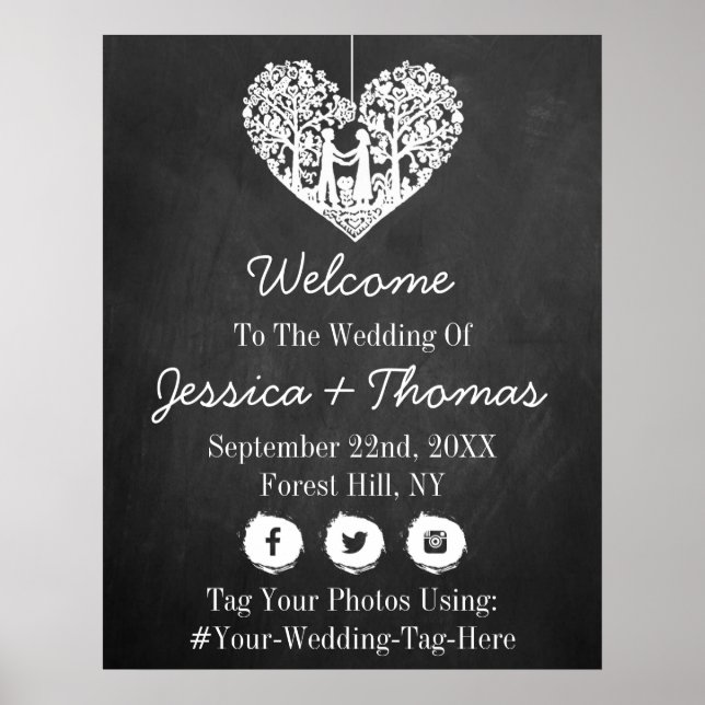 Hochzeitsempfang bei einer Hochzeitsfeier mit dem  Poster (Vorne)