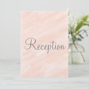 Hochzeitsempfang Blush Monogramm Einladung