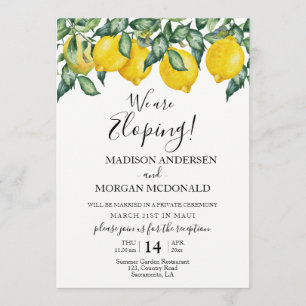 Hochzeitsempfang Einladung Lemons