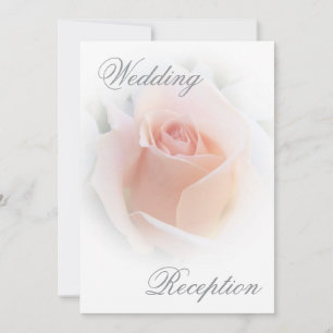 Hochzeitsempfang Einladung Pfirsichpink-Rosenknosp