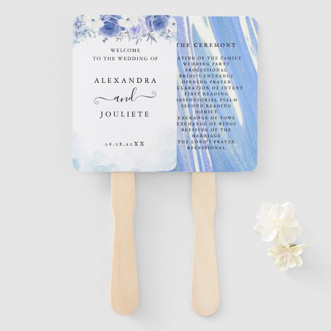 Hochzeitsempfang Fächer (Vorne und Hinten)