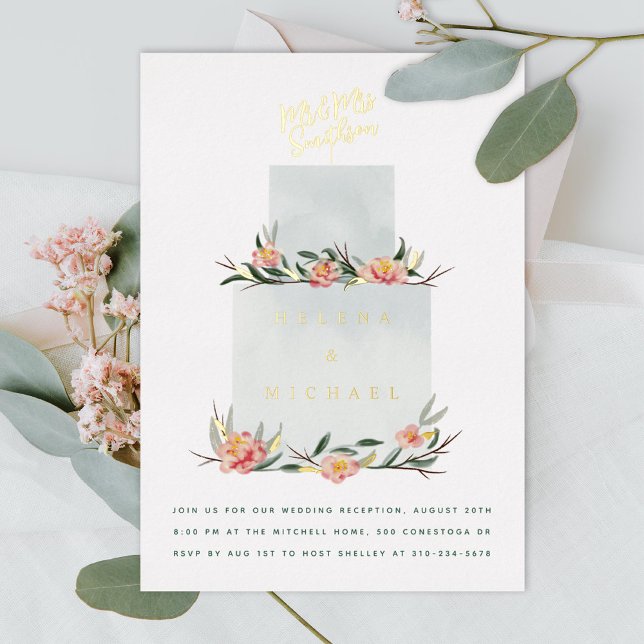 Hochzeitsempfang Folieneinladung (Von Creator hochgeladen)