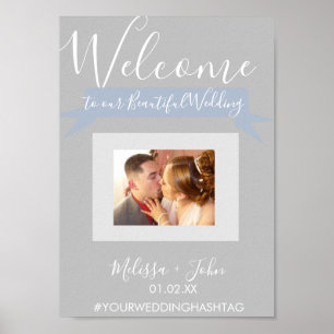 Hochzeitsempfang Foto Collage Banner Poster