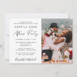 Hochzeitsempfang Foto glücklich immer nach dem Par Einladung