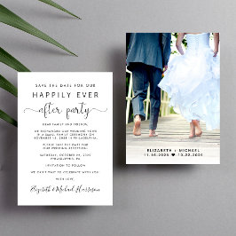 Hochzeitsempfang Foto Save the Date Ankündigung