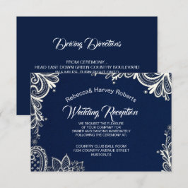 Hochzeitsempfang für die blaue Hochzeitsnacht Einladung