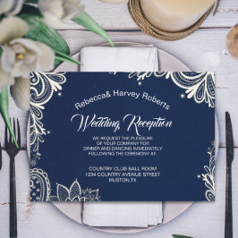 Hochzeitsempfang für die blaue Hochzeitsnacht Einladung