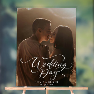 Hochzeitsempfang für Fotos Acrylschild