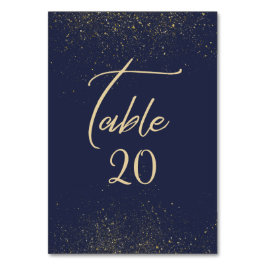 Hochzeitsempfang für Marine, Gold Stardust Tischnummer