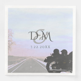 Hochzeitsempfang für Motorräder Serviette