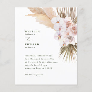 Hochzeitsempfang für Pampas-Gras-Palmen Flyer