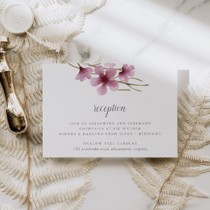 Hochzeitsempfang für Wasserfarben Einladung