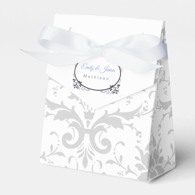 Hochzeitsempfang Gefallen Kaxen Silberkrönung Geschenkschachtel (Vorderseite)