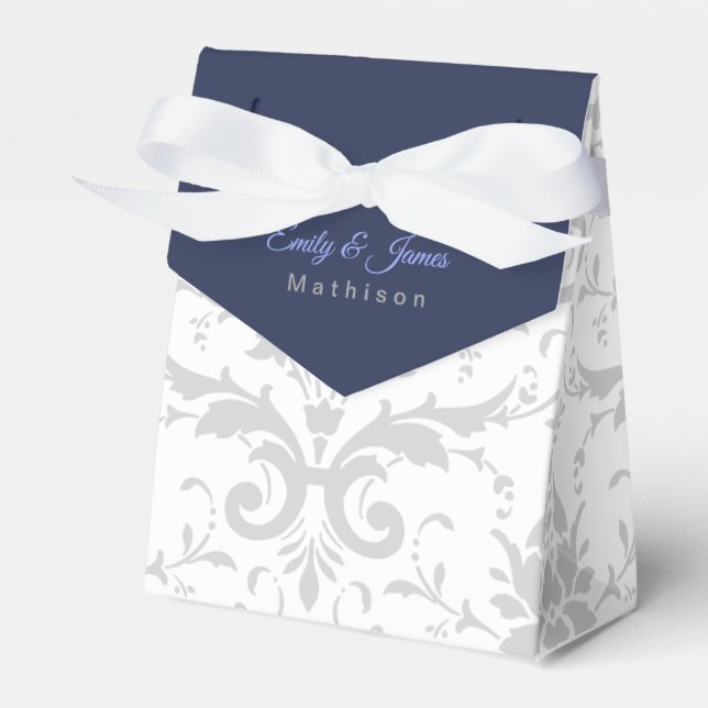 Hochzeitsempfang Gefallen Kaxen Silberkrönung Geschenkschachtel (Vorderseite)