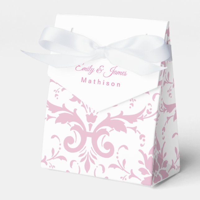 Hochzeitsempfang Gefälligkeitsboxen Rosa Krönung Geschenkschachtel (Vorderseite)