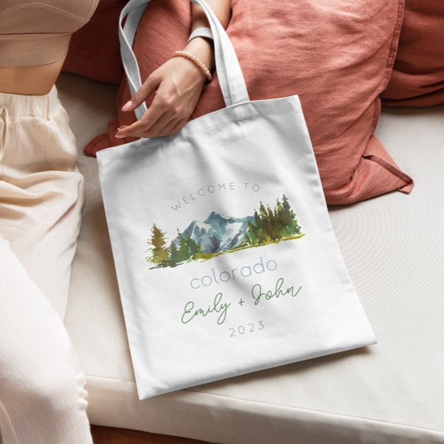Hochzeitsempfang in Colorado Tote Tasche (Von Creator hochgeladen)