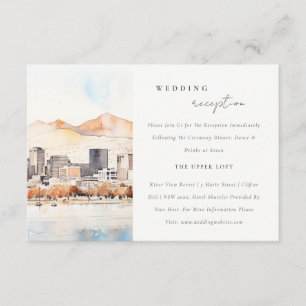 Hochzeitsempfang in der Landschaft von Salt Lake C Begleitkarte