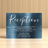 Hochzeitsempfang in Navy Blue