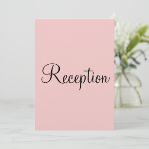 Hochzeitsempfang in Rose und Blauer Pastel Einladung