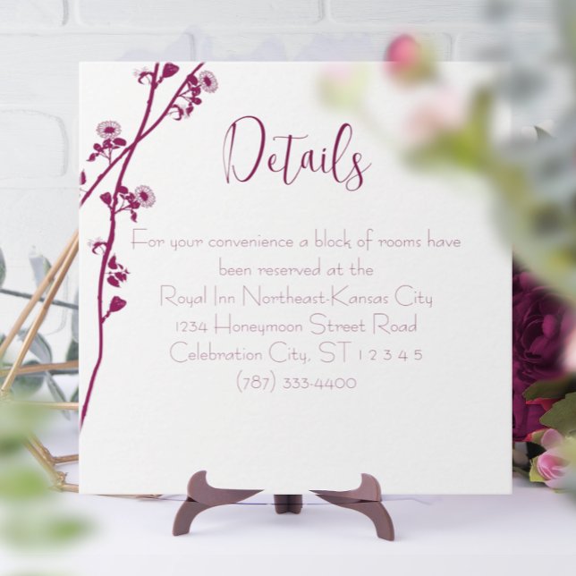 Hochzeitsempfang in Türkisblau Begleitkarte (Von Creator hochgeladen)