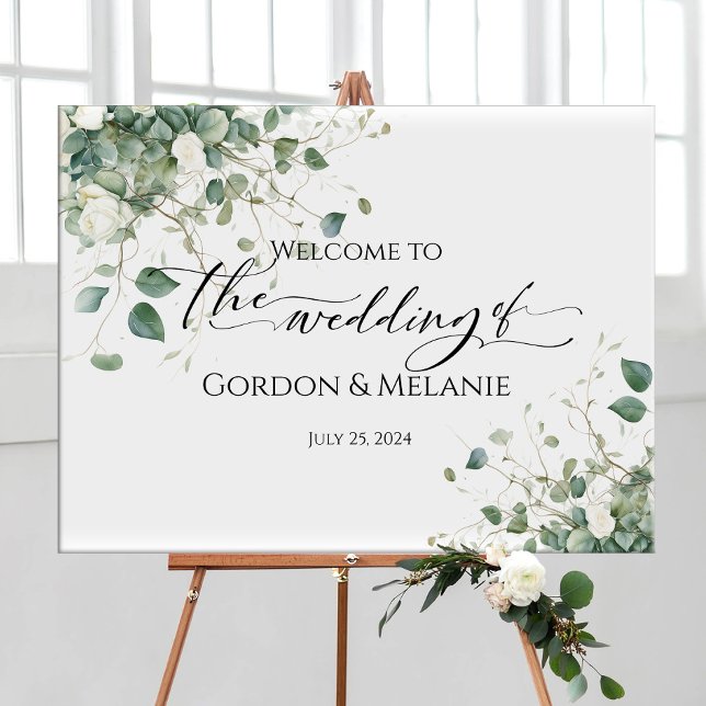 Hochzeitsempfang mit elegantem Aquarell Poster (Von Creator hochgeladen)