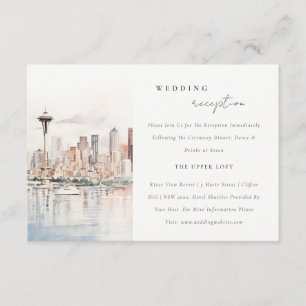Hochzeitsempfang Seattle Washington Landschaft Begleitkarte