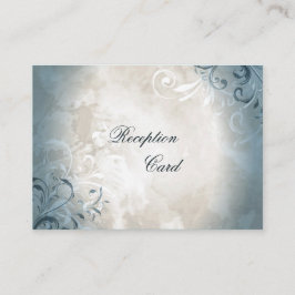 Hochzeitsempfangskarte Elegantes Vintages Foliage Begleitkarte