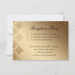 Hochzeitsempfangskarte Indische Damaske Baby Pink RSVP Karte