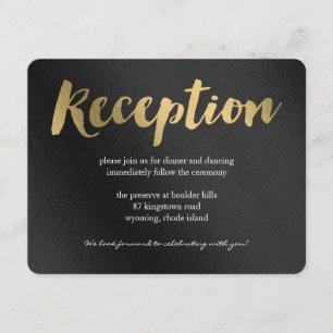 Hochzeitsempfangskarte Shining Promise Begleitkarte
