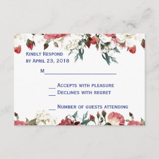 Hochzeitsempfangskarte uAwg RSVP Karte