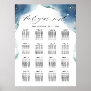 Hochzeitsempfehlung 16 Seatekartenzeichen Poster