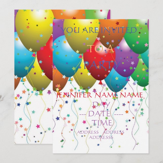 Hochzeitsensemble Einladung (Vorne/Hinten)