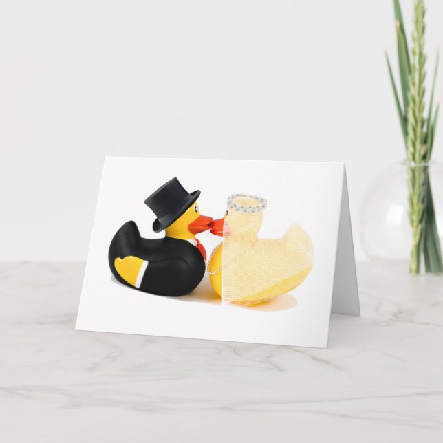 Hochzeitsenten 2 karte (Vorderseite)