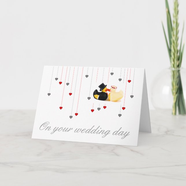 Hochzeitsenten 4 karte (Vorderseite)