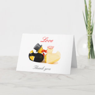 Hochzeitsenten ... Dankeschön-Karte Dankeskarte