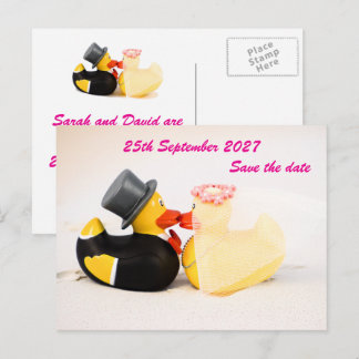 Hochzeitsenten Strandhochzeit ... Postkarte