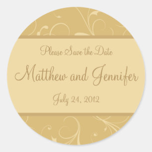Hochzeitserklärung Save the Date Aufkleber
