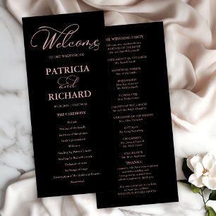 Hochzeitseröffnungsfeier Elegantes Programm