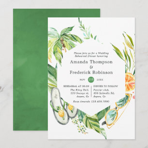 Hochzeitsessen im Sommer Probe Einladung