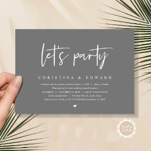 Hochzeitsessen und Tanzen, Party Einladung