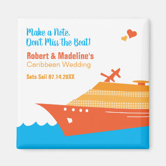Hochzeitsfahrt Save the Date Magnet
