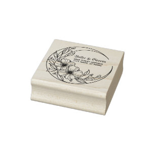 Hochzeitsfeier Blumenmoon Mailing Dekoration Elega Gummistempel