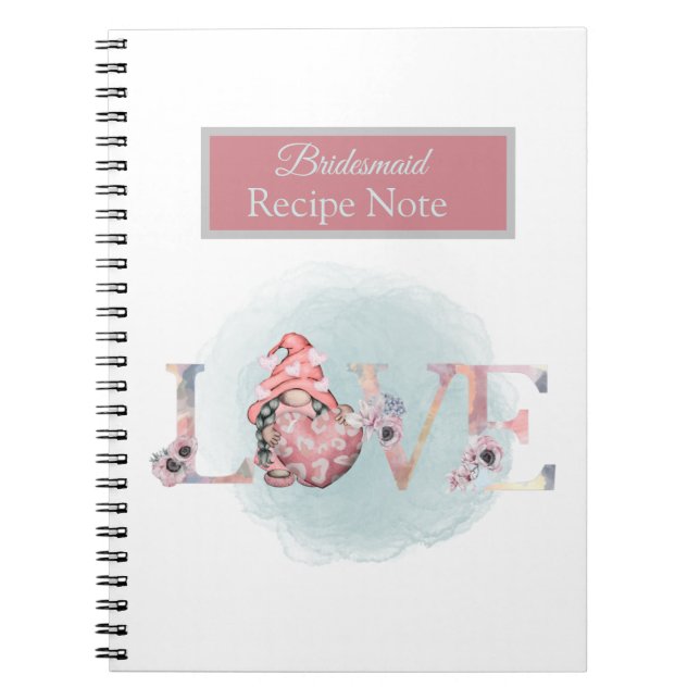 Hochzeitsfeier Bridesmaid Gift Idea Notizblock (Vorderseite)