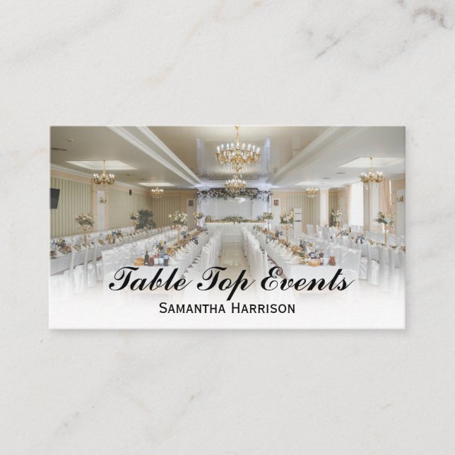 Hochzeitsfeier | Catering Banquet Visitenkarte (Vorderseite)