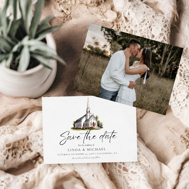 Hochzeitsfeier der Kirche Save The Date (Von Creator hochgeladen)