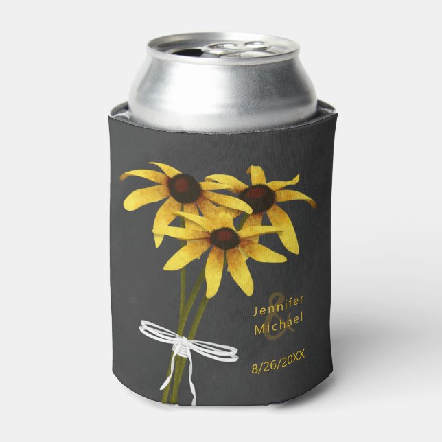 Hochzeitsfeier der Wildblume Black Mit Augen Susan Dosenkühler (Kanne Vorderseite)